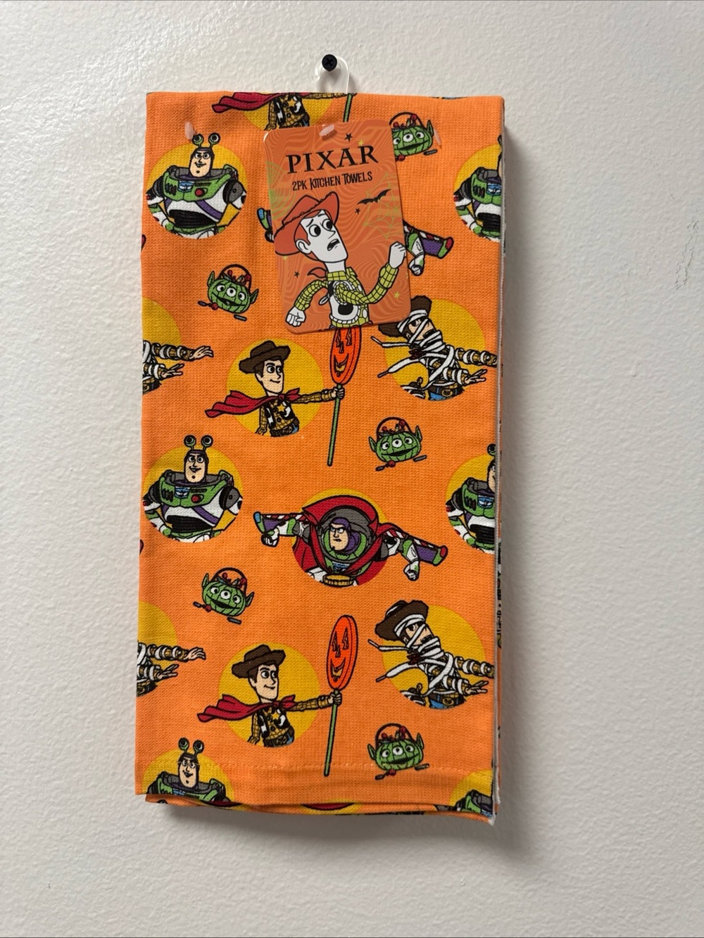 Toy Story DISNEY HALLOWEEN 2 Pack Kitchen Towels NEW